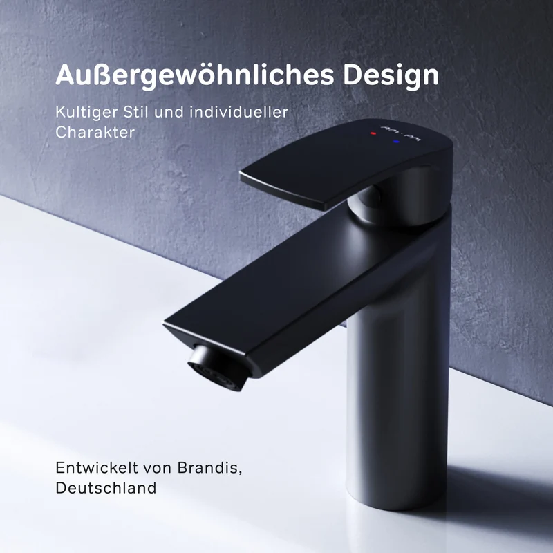 Waschtischarmatur Play, Schwarz – F8Y02122