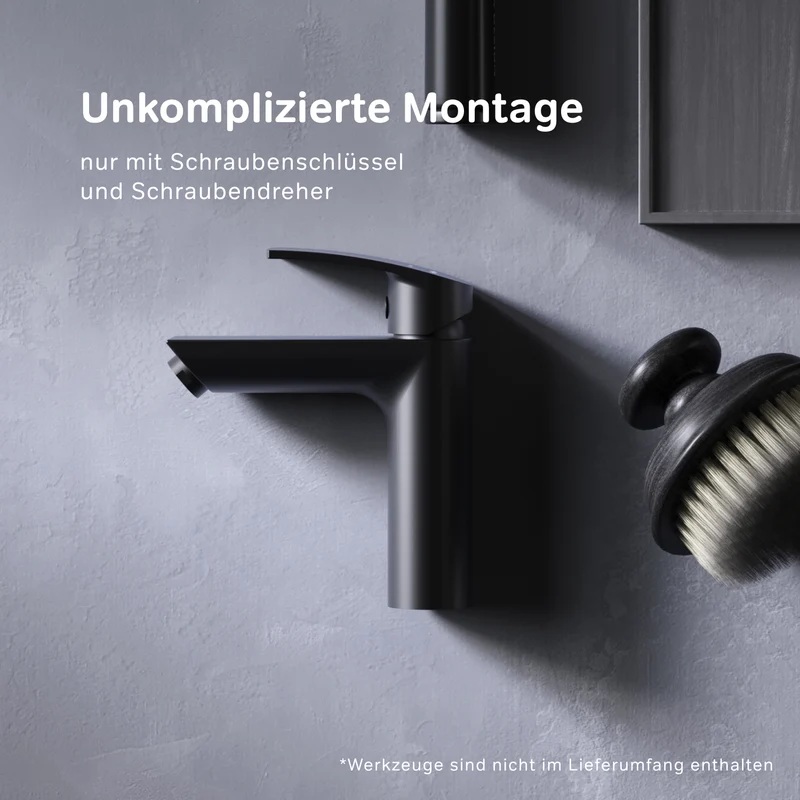 Waschtischarmatur Play, Schwarz – F8Y02122