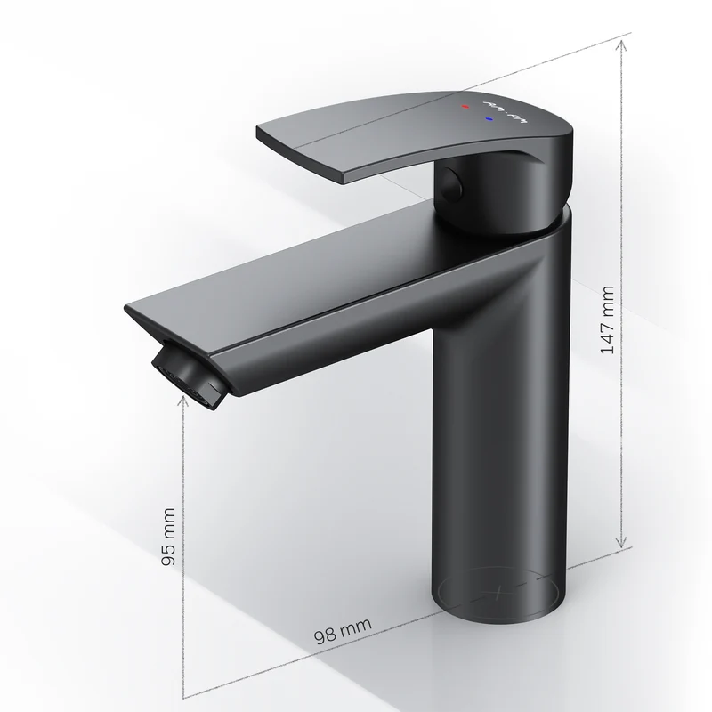 Waschtischarmatur Play, Schwarz – F8Y02122