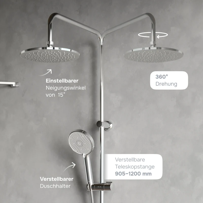 Duschsystem Play mit Regendusche – F078Y000