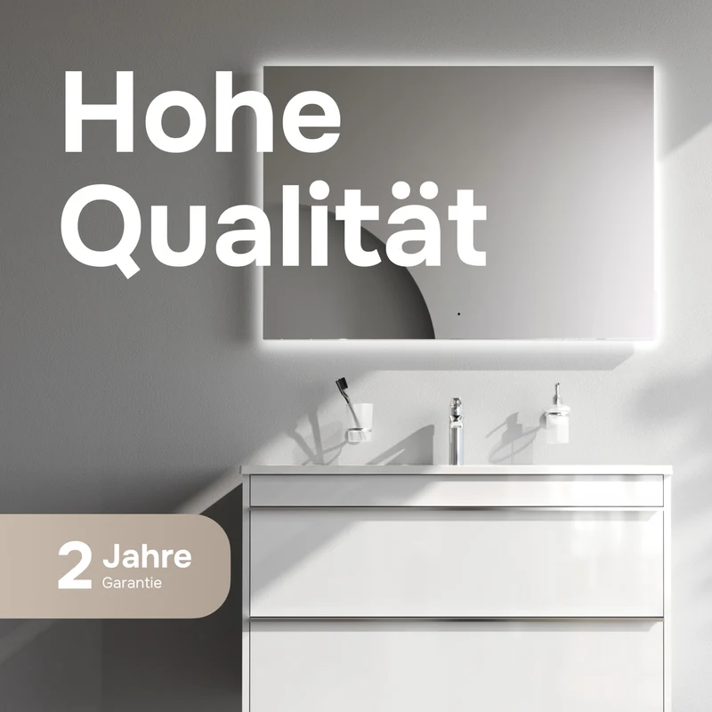 Waschtischunterschrank mit Waschbecken, 100 cm, als Flachpaket, 2 Schubladen – MTA-FHX1002WG-WCC1002