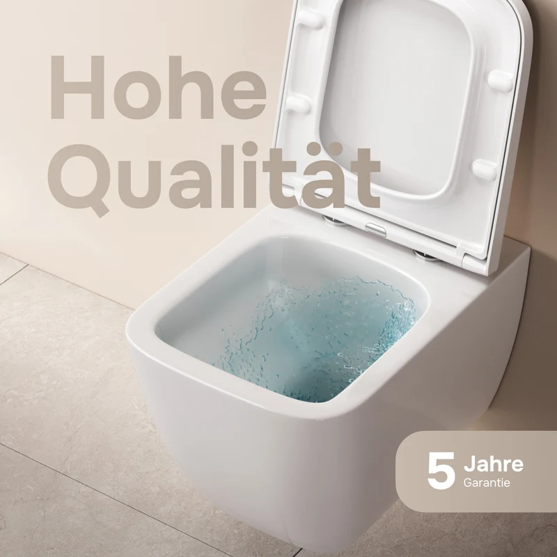 Wand-WC Gem AquaSpin spülrandlos mit WC-Sitz – CGA1901PSC