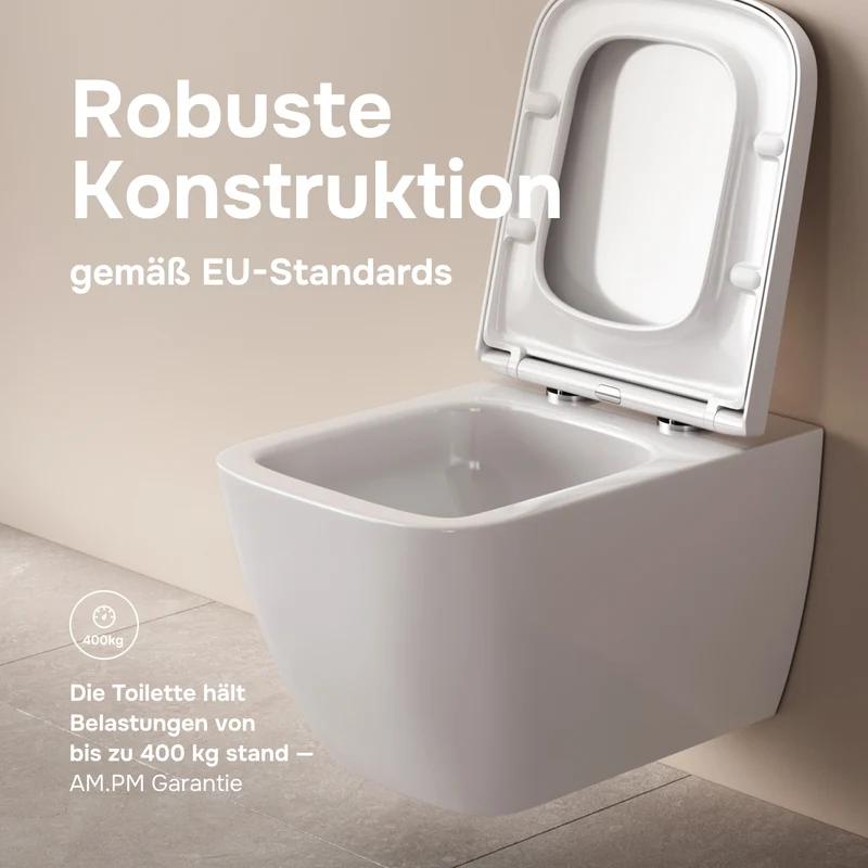 Wand-WC Gem AquaSpin spülrandlos mit WC-Sitz – CGA1901PSC