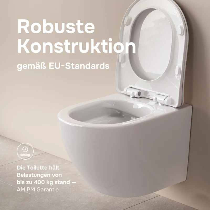 Wand-WC X-Joy S FlashClean spülrandlos mit WC-Sitz – CXB1701SC
