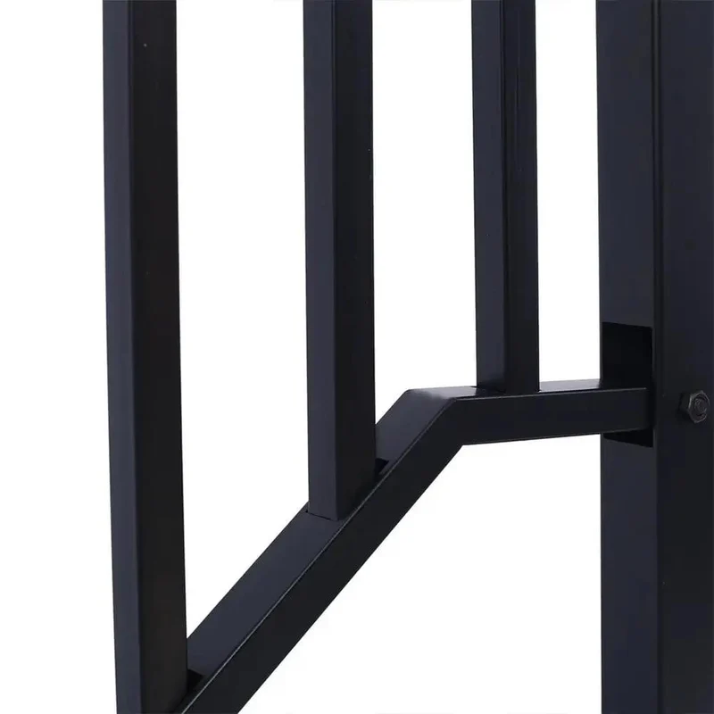 Badass Wrought Iron Handrail for 3 Step Outdoor Stairs Rustproof Heavy Duty Metal Safety Railing for Concrete Steps Porch Garden Commercial Grind Easy Mount