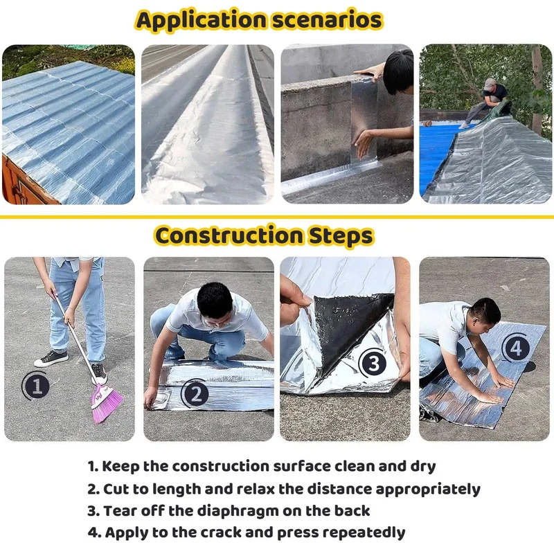 Hella Tough Asphalt Roof Shingle Repair Tape With Reflective Aluminum Foil Backing Offers Kickass Waterproof Shield And Nailed Pro Seal For Plugging Any Leaking Gutter Window Or Roof Leak On The Spot