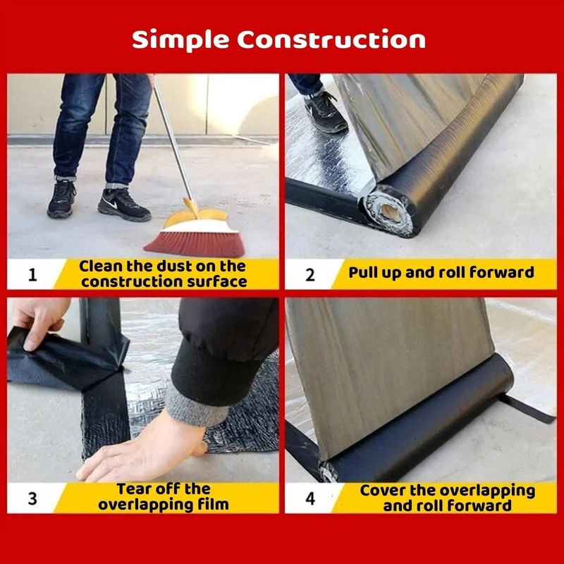 Pro Grade Asphalt Roof Repair Tape For Shingle Leak Fix And Gutter Patch Waterproof Seal Strip Aluminum Foil Backing High Temp Insulation Holdin Strong Solid As A Rock