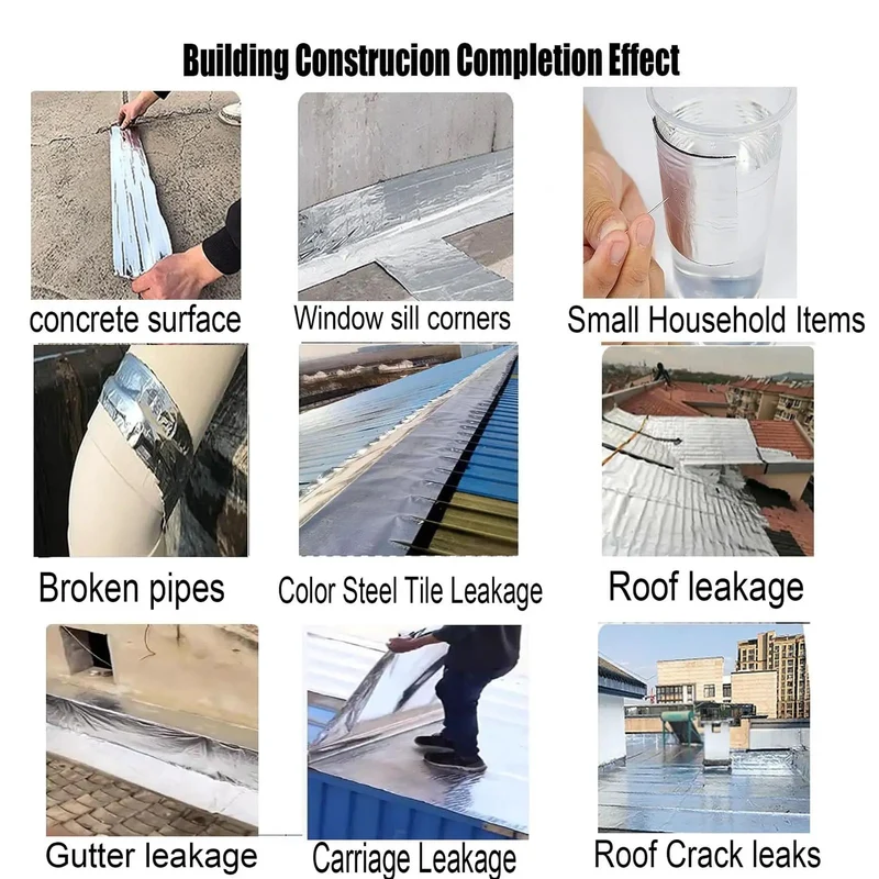 Heavy Duty Waterproof Roofing Tape With Heat Insulating Aluminum Foil Backing Self Adhesive Asphalt Shingle Repair Roll For Tight Seal Crack Fix And Badass All Weather Shed Protection 16 Foot Roll
