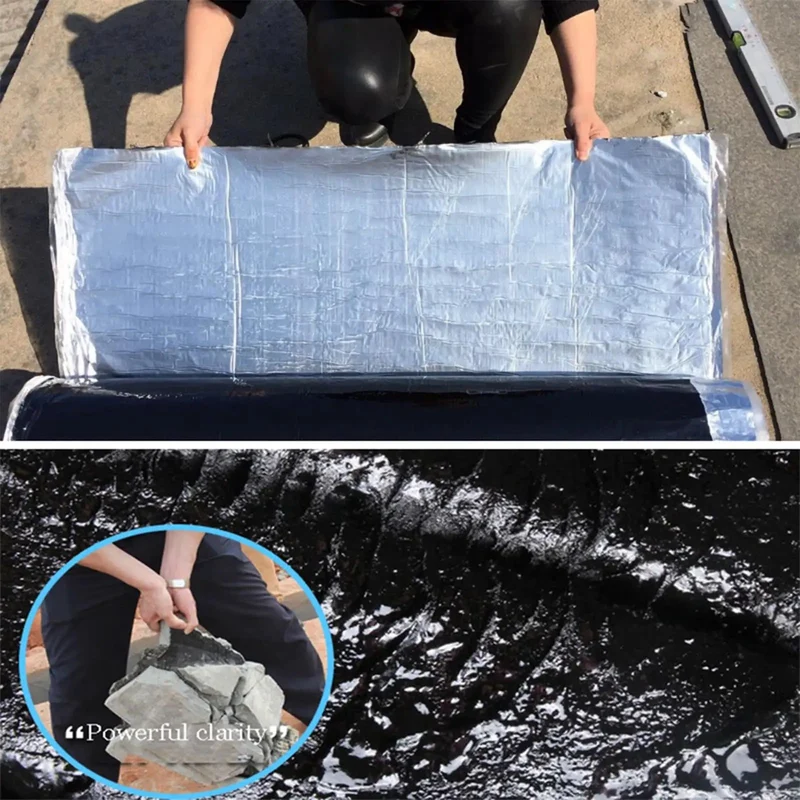 Heavy Duty Self Adhesive Roofing Tape Rock Solid Waterproof Asphalt Membrane Roll For Pipe And RV Awnings With No Sweat Quick Leak Fix And All Weather Tough Flexible Sealant