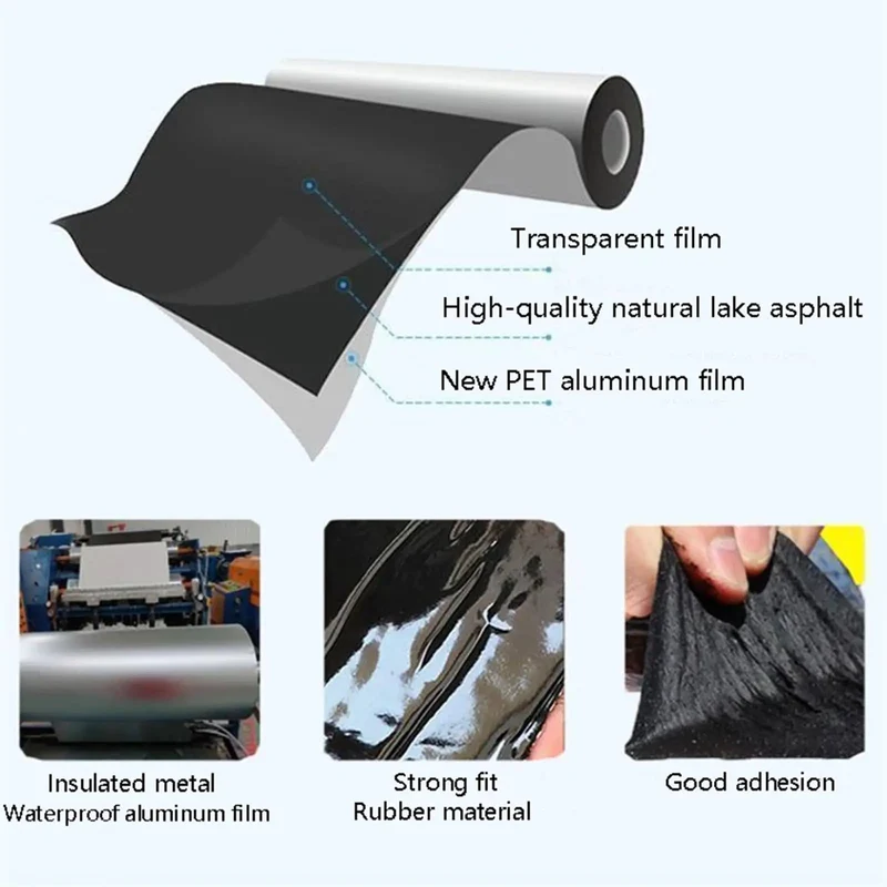 Heavy Duty Self Adhesive Roof Flashing Tape And Waterproof Underlayment Roll With Heat Reflective Aluminum Foil Backing To Straight Up Plug Those Pesky Leaks And Cracks On Sheds Or Homes Real Smooth