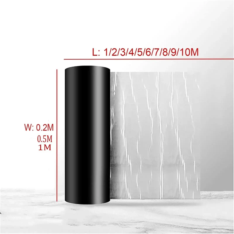 Heavy Duty Kickass Asphalt Roof Repair Tape Self Adhesive Waterproof Membrane Roll For Plugging Leaky Shingles Gutters Roof Vents And Metal Flashing Rolls