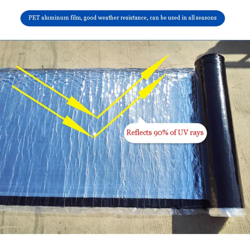 Heavy Duty Aluminum Foil Flashing Tape For Roof Repair And Leak Patching Self Adhesive Weather Resistant Underlayment Roll For Outdoor Sealing No Nonsense Knockout Protection Pro Grade Home Fixes