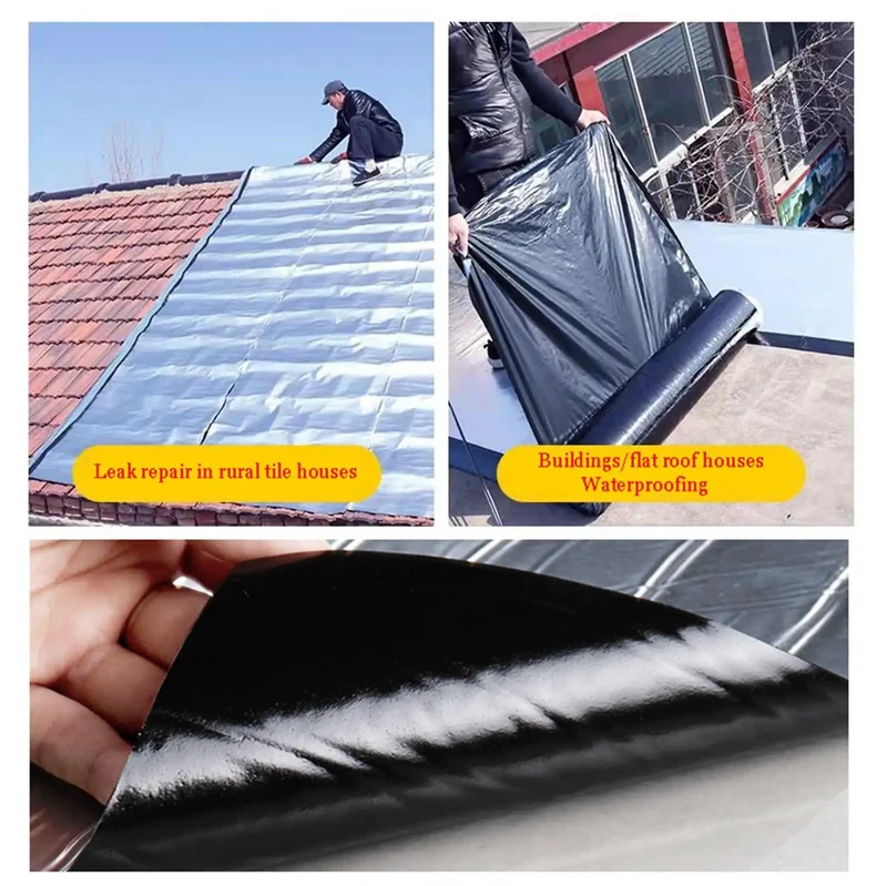 Pro Level Aluminum Foil Bitumen Tape Self Adhesive Waterproof Roof Underlayment Roll For Patching Active Leaks Structural Cracks Pipe Flashing And Window Gaps Tough As Nails Durable Sealant Strip