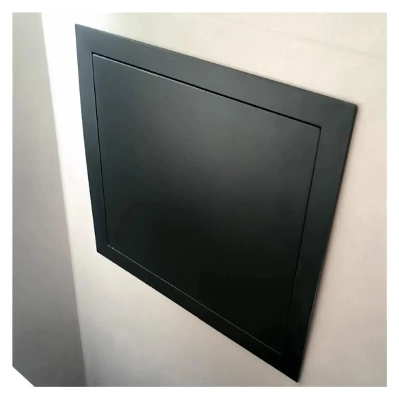 Rugged Drywall Access Panel Inspection Hatch For Suspended Ceilings Heavy Duty Galvanized Steel Body Rust Proof Coating Zero Drama Setup Instant Lock Mechanism Ultra Tough Matte Black Finish