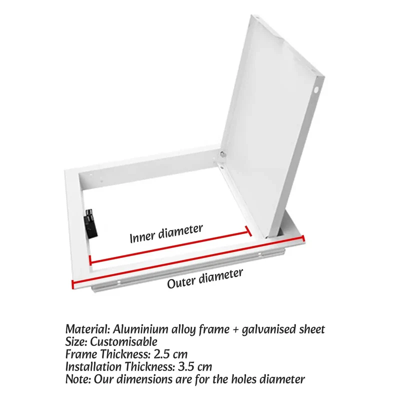 Slick White Heavy Duty Access Panel 150X200MM Seamless Drywall Inspection Hatch Built Tough For Suspended Ceilings No Sweat Install Rust Free Maintenance Door