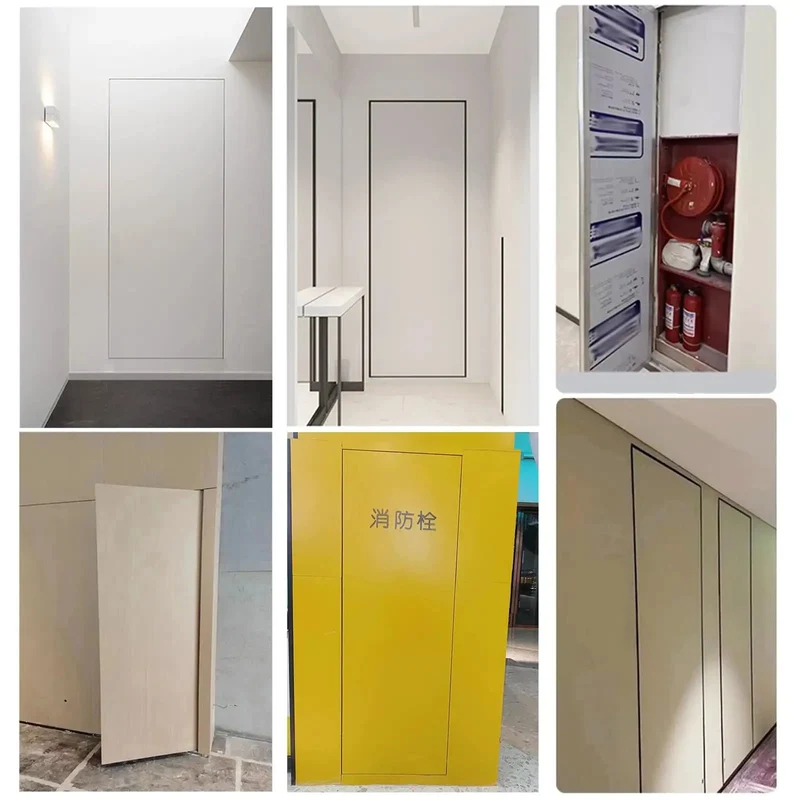 Heavy Duty Aluminum Magnetic Access Door Panel For Drywall Wall And Ceiling Inspection With Super Smooth Push Button Cover Straight Up Tough And No Fuss Setup For Fire Cabinets