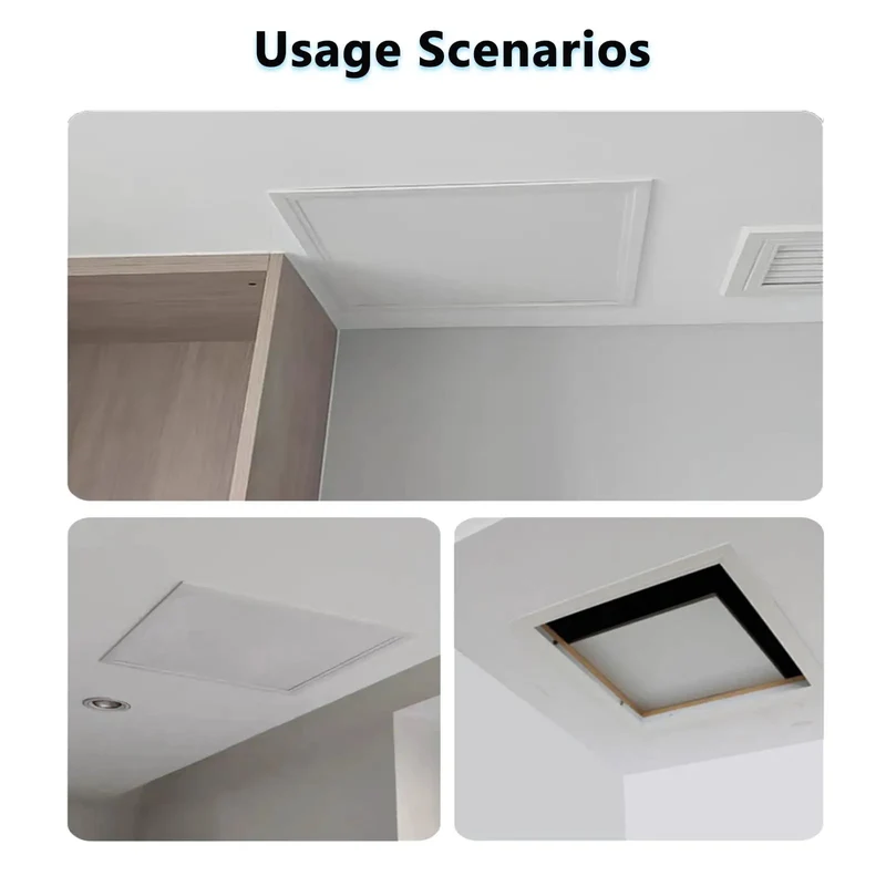 Heavy Duty White Aluminum Drywall Access Panel Removable Wall Hole Cover 8 By 8 Inch Custom Fit Lowkey Super Smooth Quick Swap Install Tough As Nails Paint Finish For Walls And Ceilings