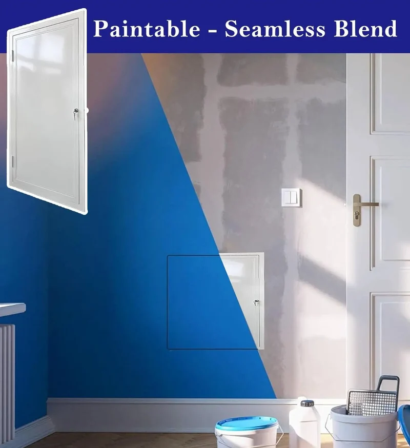 Dang Tough Waterproof Steel Access Panel For Interior Walls And Ceilings, Lockable Attic Hatch Cover With Slick Gliding Doors, No Hassle Maintenance Access