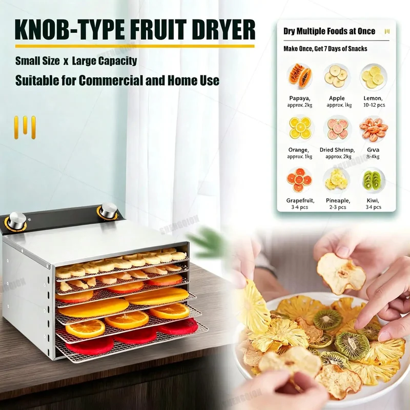 Heavy Duty Stainless Steel Beef Jerky Maker And Electric Food Dehydrator With Smart Digital Timer And Adjustable Heat For Making Top Shelf Batches Built Like A Tank At Home Or In The Kitchen