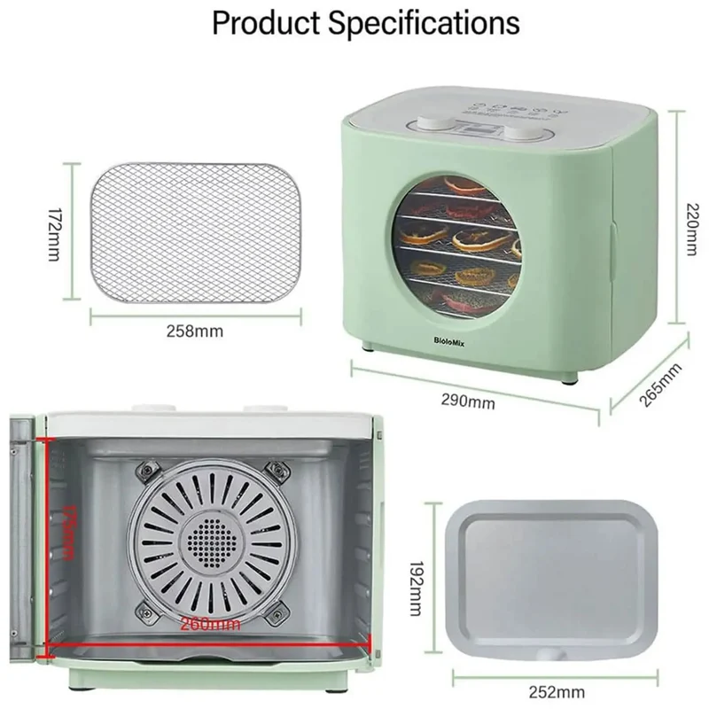 Built Tough 5 Tray Food Dehydrator With No Fuss Digital Timer And Precise Temperature Control Slick Stainless Steel Racks Designed To Dry Beef Jerky Herbs Fruit And Snacks At Home Or Shop