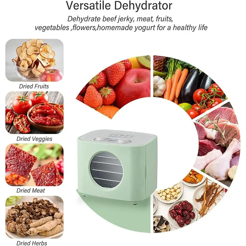 Built Tough 5 Tray Food Dehydrator With No Fuss Digital Timer And Precise Temperature Control Slick Stainless Steel Racks Designed To Dry Beef Jerky Herbs Fruit And Snacks At Home Or Shop