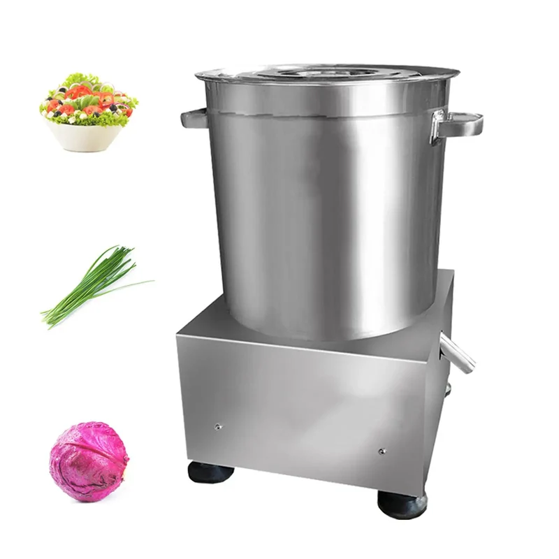 Slick Stainless Steel Vegetable Water Extractor With No Sweat Centrifugal Drying For Crisp Leafy Greens And Fresh Cabbage Compact Electric Salad Spinner Hella Handy For Daily Meal Prep