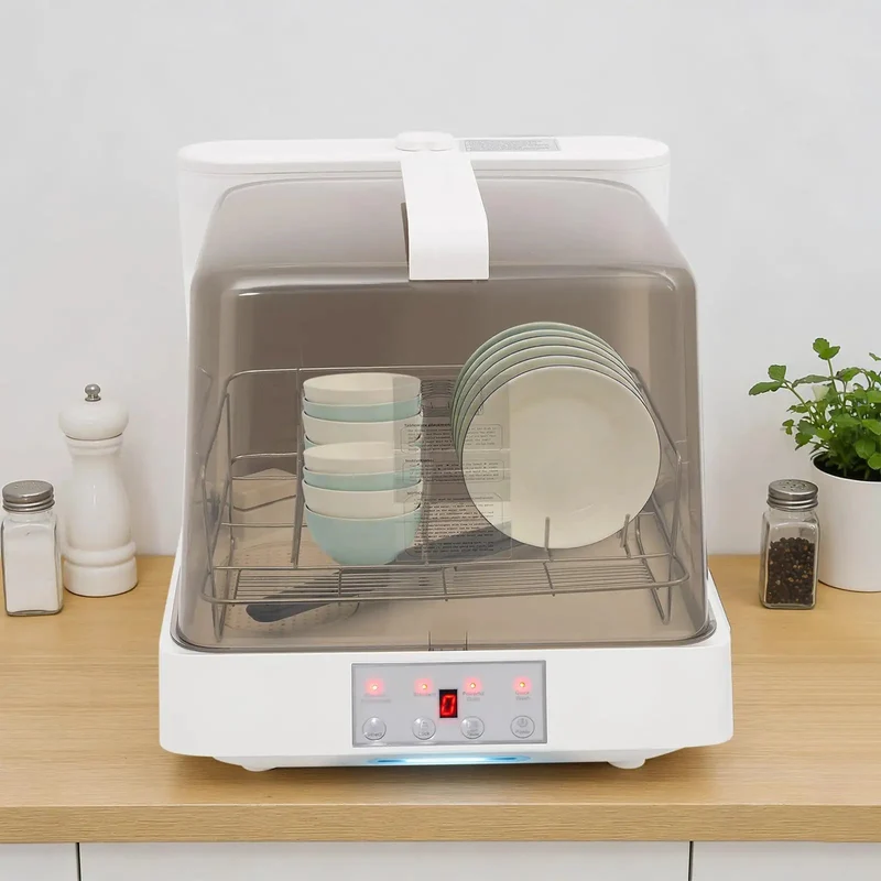 Portable Countertop Dishwasher With Built In Tank And 360 Rotating Spray Three Quick Wash Cycles Handles Four To Five Place Settings Rock Solid Polypropylene Shell Zero Hassle Setup For Dorms Apartments And Rvs