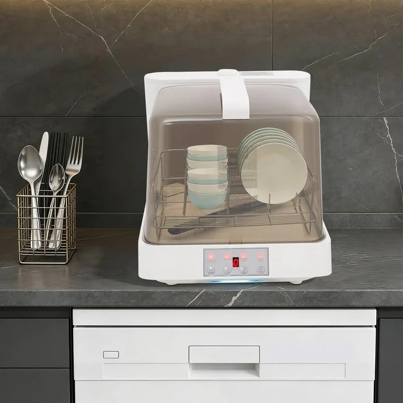Portable Countertop Dishwasher With Built In Tank And 360 Rotating Spray Three Quick Wash Cycles Handles Four To Five Place Settings Rock Solid Polypropylene Shell Zero Hassle Setup For Dorms Apartments And Rvs