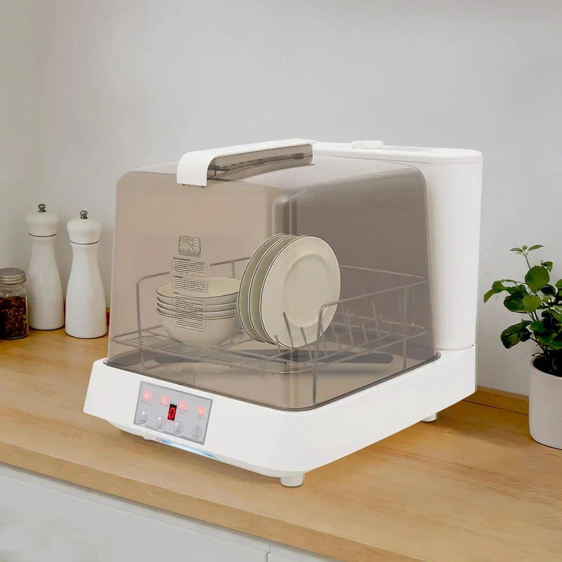 Portable Countertop Dishwasher With Built In Tank And 360 Rotating Spray Three Quick Wash Cycles Handles Four To Five Place Settings Rock Solid Polypropylene Shell Zero Hassle Setup For Dorms Apartments And Rvs