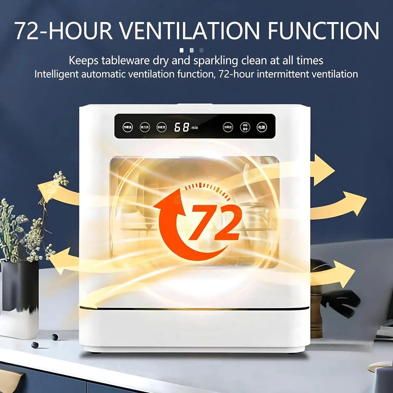 Compact Countertop Dishwasher Packing Eight Place Settings Five Heavy Duty Wash Cycles Dual Spray Arms And A Scalding Hot Rinse To Chop Through Stubborn Grime Without Breaking A Sweat