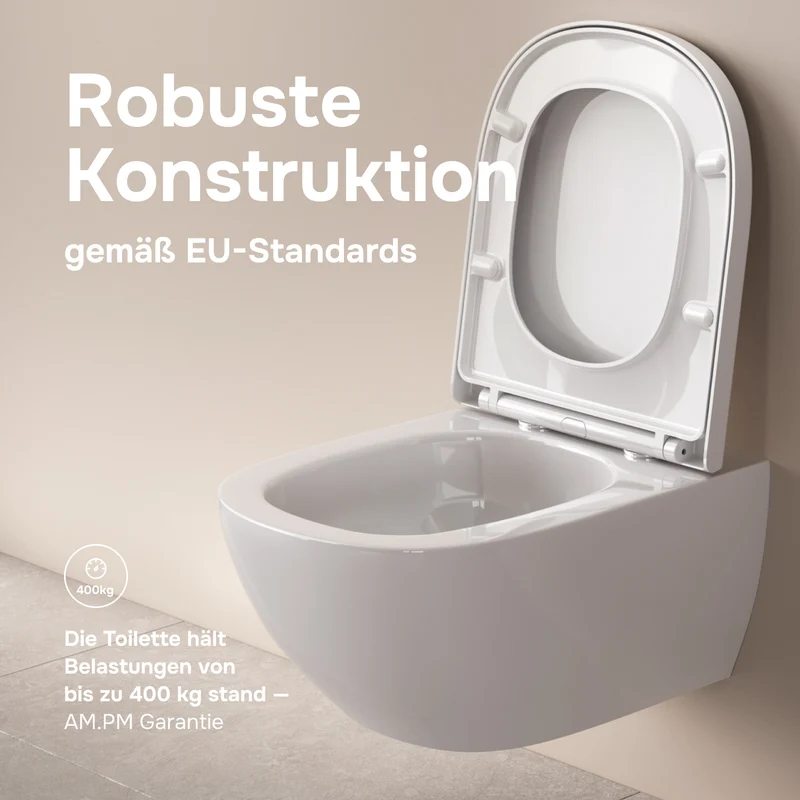 Wand-WC Above AquaSpin spülrandlos mit WC-Sitz – CAB1900PSC