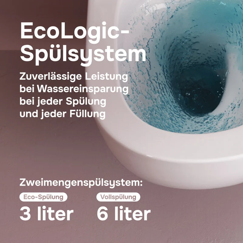 WC-Komplettset Libre mit Vorwandelement und Betätigungsplatte in Chrom - IIS90251.LB1900