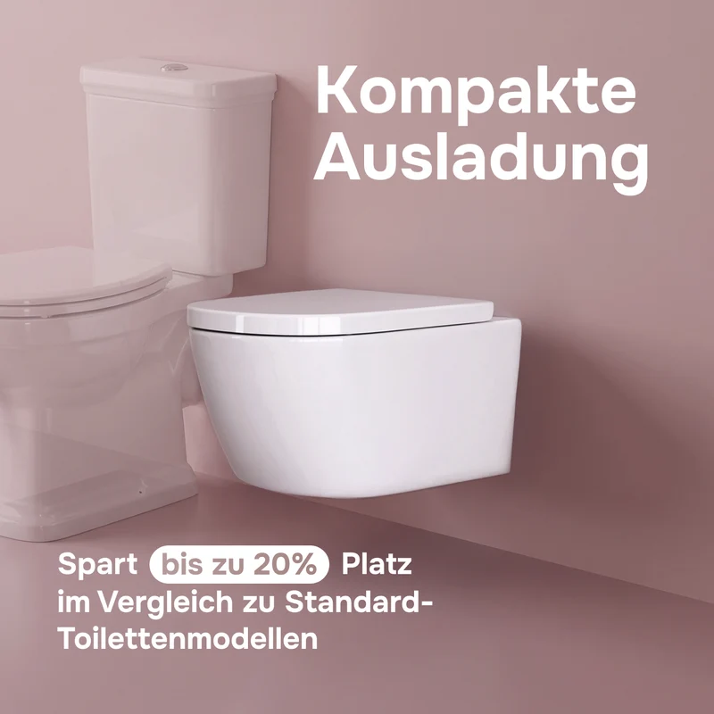 WC-Komplettset Libre mit Vorwandelement und Betätigungsplatte in Chrom - IIS90251.LB1900