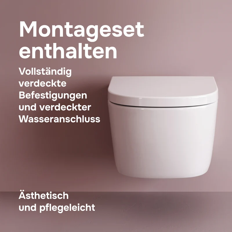 WC-Komplettset Libre mit Vorwandelement und Betätigungsplatte in Chrom - IIS90251.LB1900