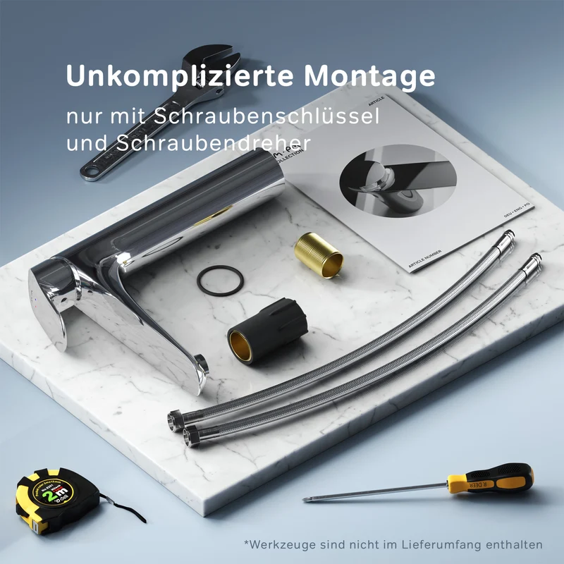 FLA92000 Bad Armatur Like Waschtischarmatur mit hohem Auslauf Wasserhahn