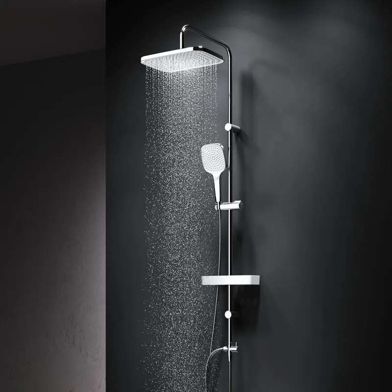 Duschsystem Play mit Regendusche und Duschablage – F078W203