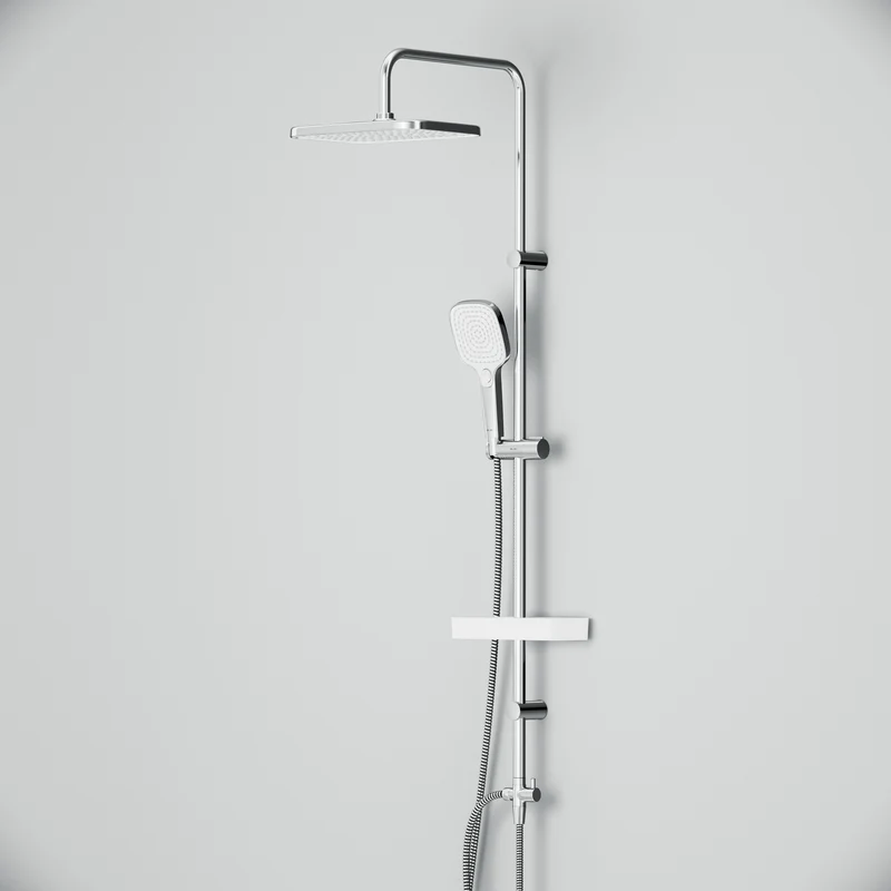 Duschsystem Play mit Regendusche und Duschablage – F078W203