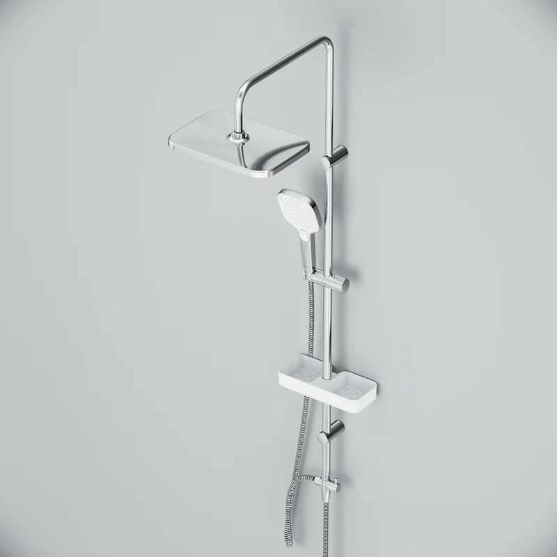 Duschsystem Play mit Regendusche und Duschablage – F078W203