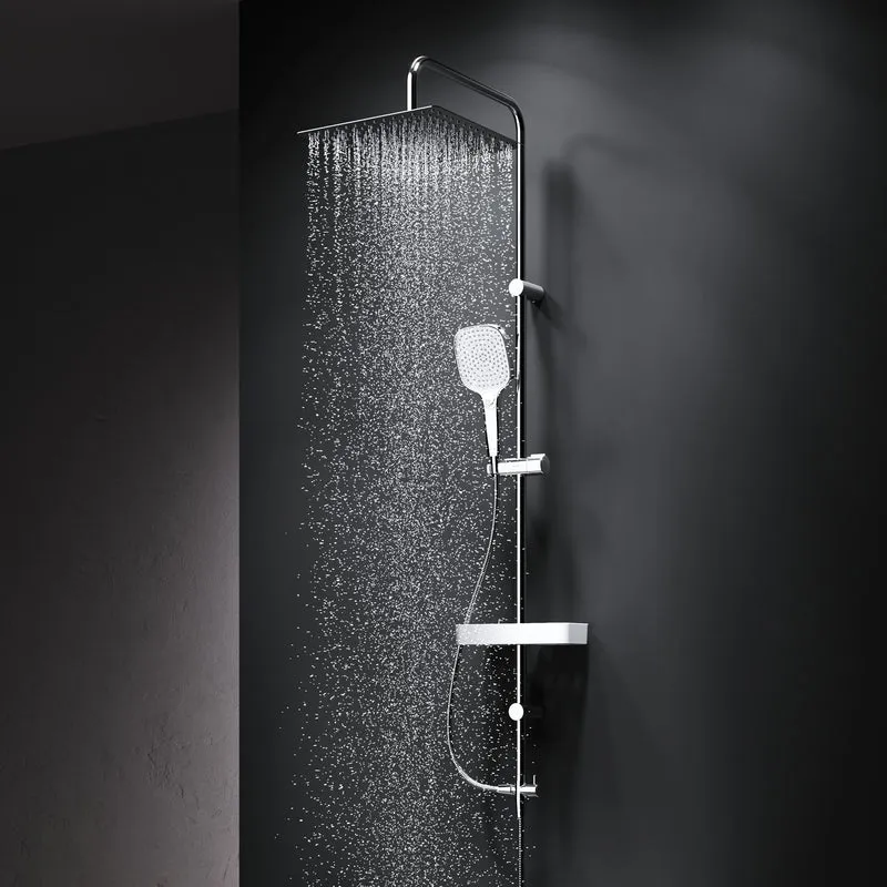 Duschsystem Play mit Regendusche und Duschablage – F078X203
