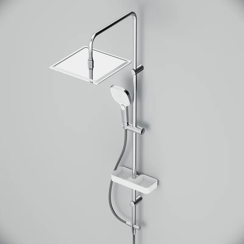 Duschsystem Play mit Regendusche und Duschablage – F078X203