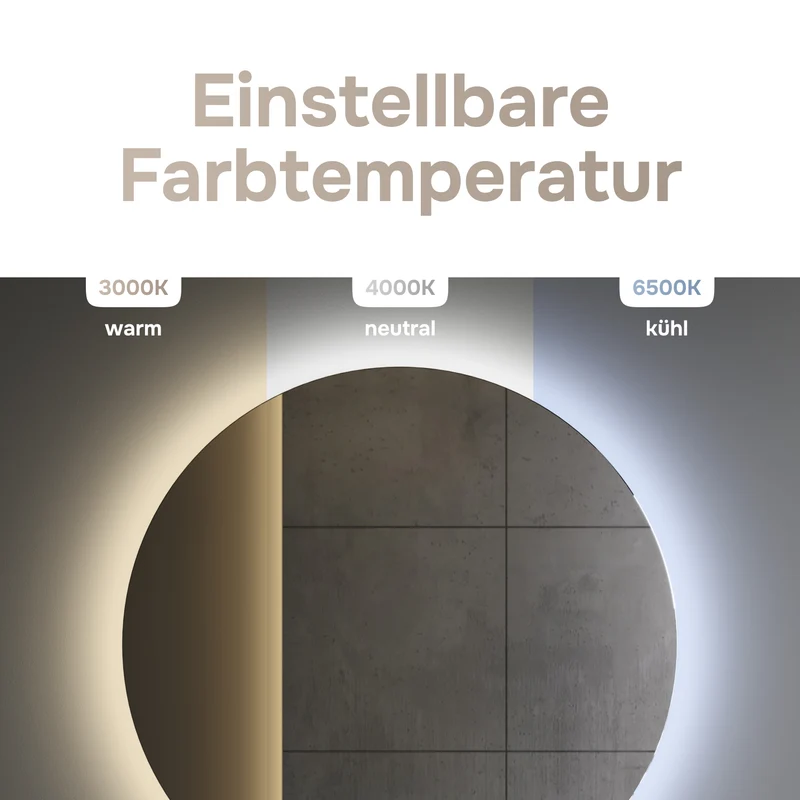 LED-Badspiegel Hit 80 cm, dimmbar, Touchless, Anti-Beschlag – MTAMOX40801S