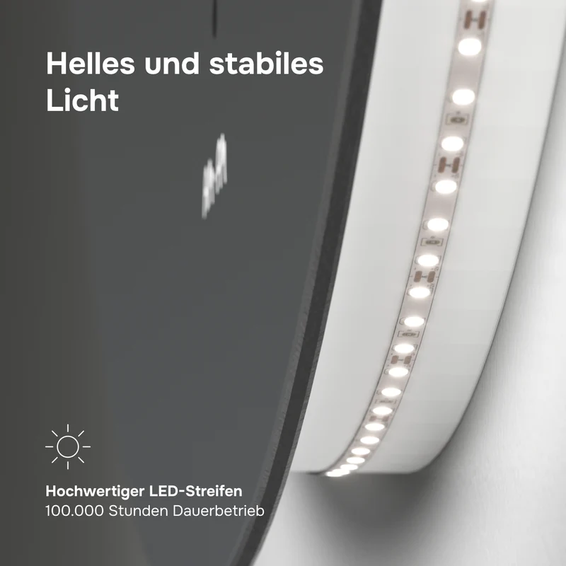 LED-Badspiegel Hit 80 cm, dimmbar, Touchless, Anti-Beschlag – MTAMOX40801S