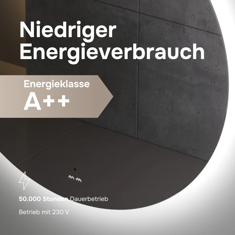 LED-Badspiegel Hit 80 cm, dimmbar, Touchless, Anti-Beschlag – MTAMOX40801S