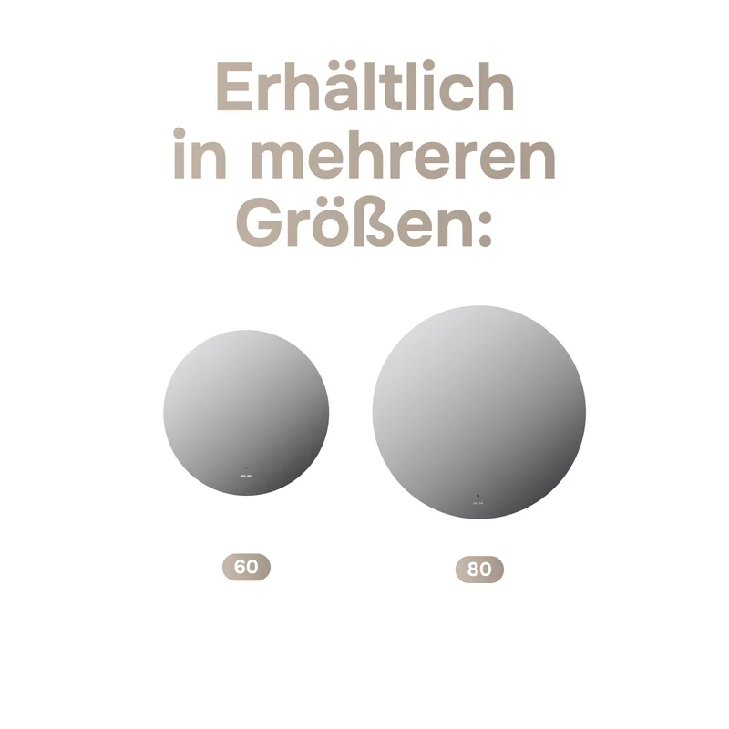 LED-Badspiegel Hit 80 cm, dimmbar, Touchless, Anti-Beschlag – MTAMOX40801S