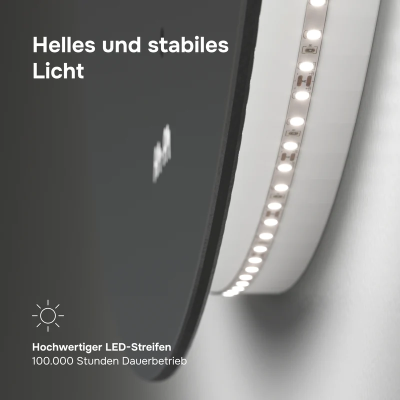 LED-Badspiegel Hit 60 cm, dimmbar, Touchless, Anti-Beschlag – MTAMOX40601S