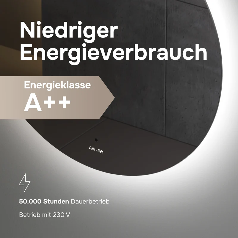 LED-Badspiegel Hit 60 cm, dimmbar, Touchless, Anti-Beschlag – MTAMOX40601S