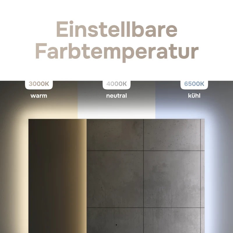LED-Badspiegel Hit 100 cm, dimmbar, Touchless, Anti-Beschlag – MTAMOX11001S