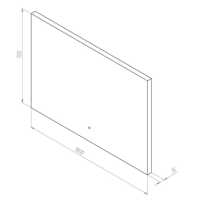 LED-Badspiegel Hit 100 cm, dimmbar, Touchless, Anti-Beschlag – MTAMOX11001S