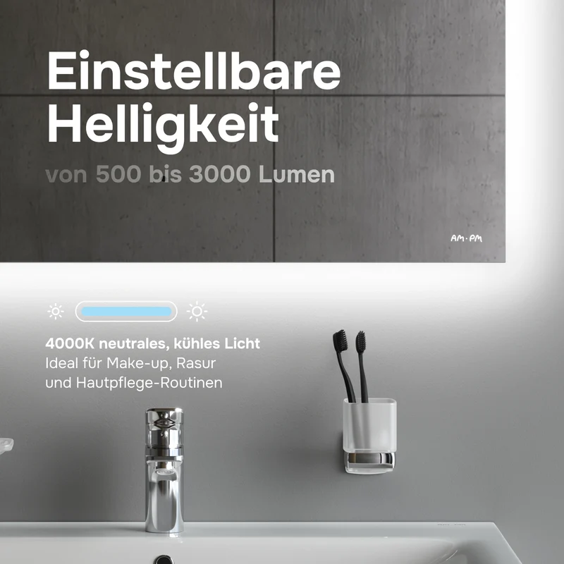 LED-Badspiegel Hit 80 cm, dimmbar, Touchless, Anti-Beschlag – MTAMOX10801S