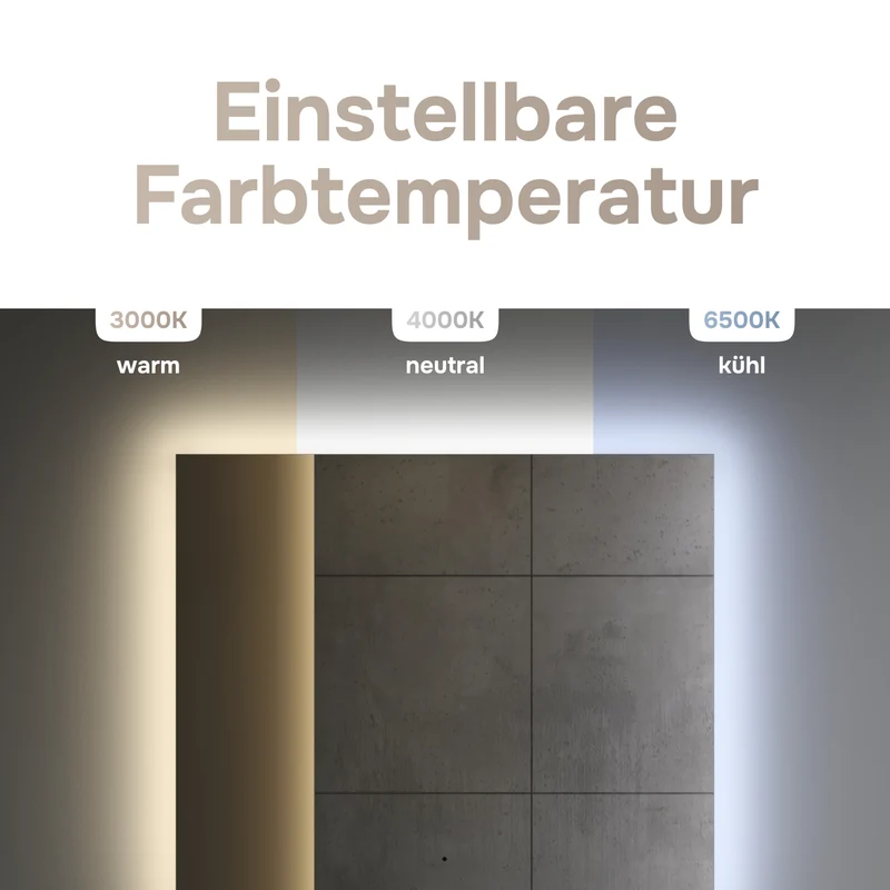LED-Badspiegel Hit 80 cm, dimmbar, Touchless, Anti-Beschlag – MTAMOX10801S